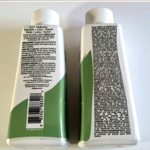 Rit Dye All Purpose Kelly Green (3) 8oz. Bottles - Picture 2 of 4